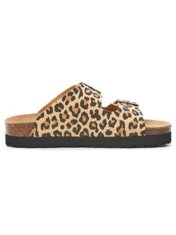 billowy Klapki w kolorze beżowo-brązowym