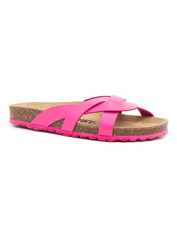 billowy Leren slippers roze