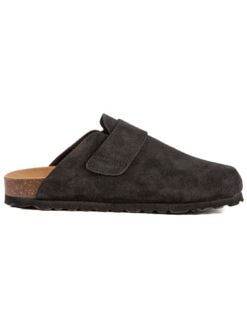 billowy Leren clogs zwart