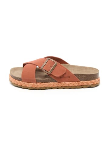 billowy Leren slippers rood