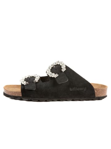 billowy Leren slippers zwart
