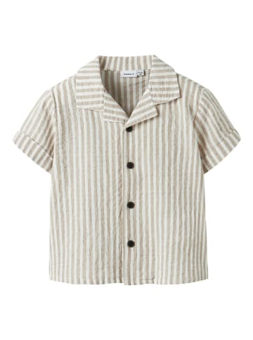 name it Hemd "Fedenis" in Beige/ Weiß