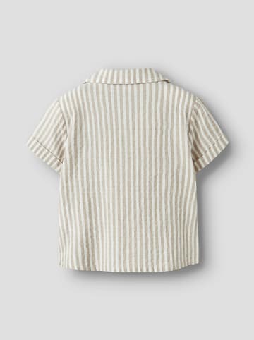 name it Hemd "Fedenis" in Beige/ Weiß