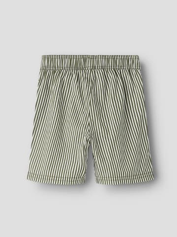 name it Badeshorts "Zeer" in Khaki/ Weiß