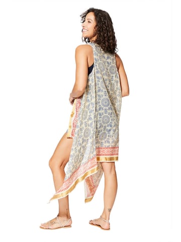 Aller Simplement Kimono beige/blauw