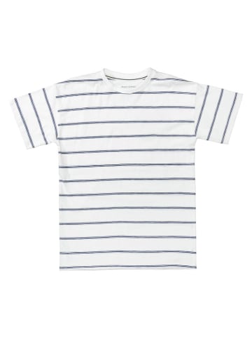 Marc O'Polo Junior Shirt in Weiß/ Dunkelblau