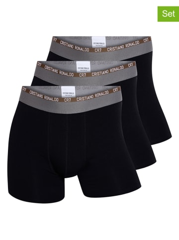 CR7 3er-Set: Boxershorts in Schwarz