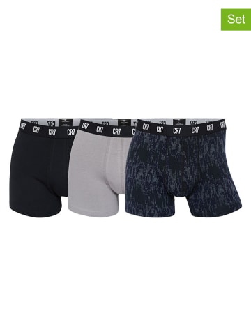 CR7 3-delige set: boxershorts zwart/grijs