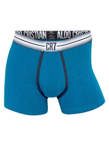 CR7 2-delige set: boxershorts blauw/bordeaux