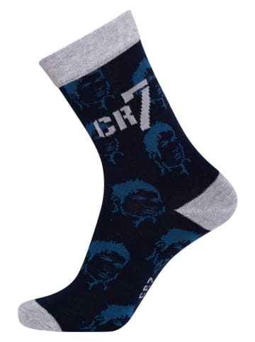 CR7 3-delige set: sokken donkerblauw
