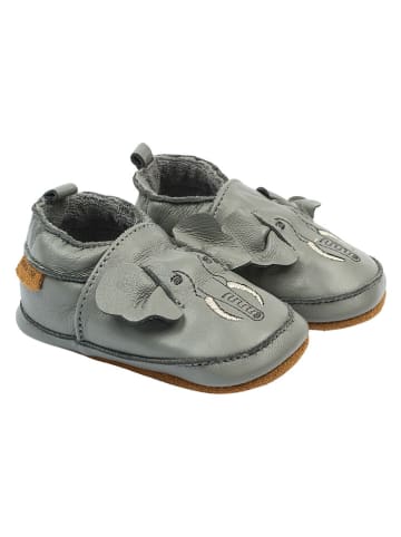 mikk-line Leder-Lauflernschuhe in Grau