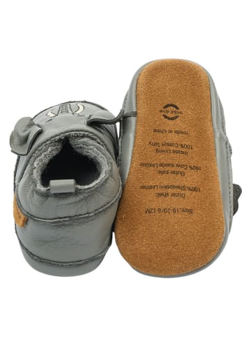 mikk-line Leder-Lauflernschuhe in Grau