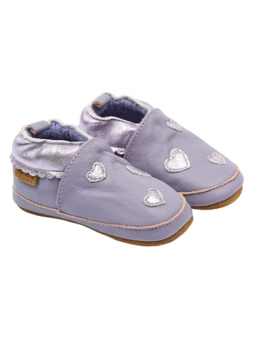 mikk-line Leder-Lauflernschuhe in Lila