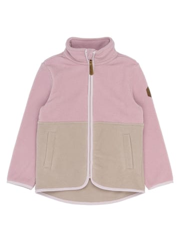 mikk-line Fleecejacke in Rosa/ Beige