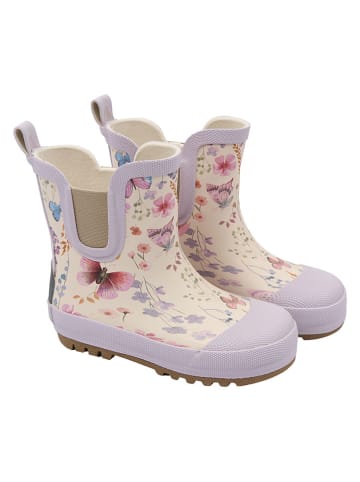 mikk-line Gummistiefel in Lila/ Beige