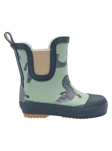 mikk-line Gummistiefel in Dunkelblau/ Türkis