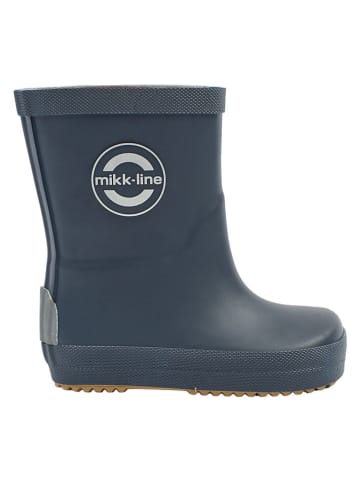 mikk-line Kalosze barefoot "Wellies" w kolorze granatowym