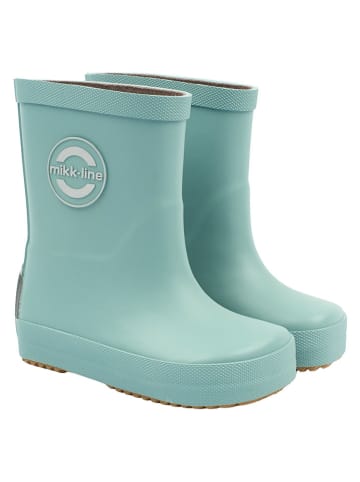 mikk-line Kalosze barefoot "Wellies" w kolorze turkusowym