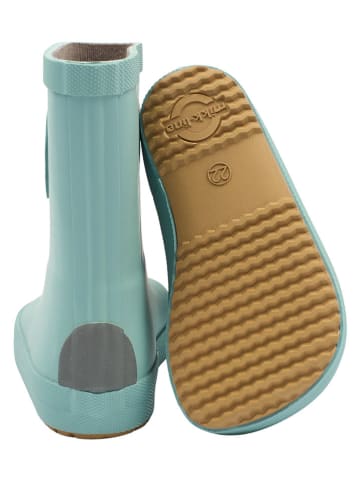 mikk-line Kalosze barefoot "Wellies" w kolorze turkusowym
