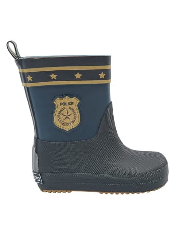 mikk-line Kalosze barefoot "Wellies" w kolorze granatowym