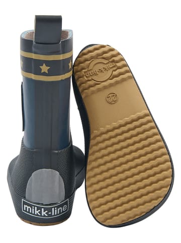 mikk-line Kalosze barefoot "Wellies" w kolorze granatowym