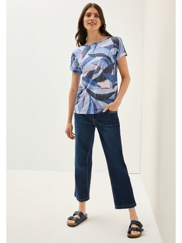 Cecil Shirt in Blau/ Grau