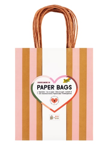 folia PAPER Papiertüten "M Stripes Amore" - ab 6 Jahren