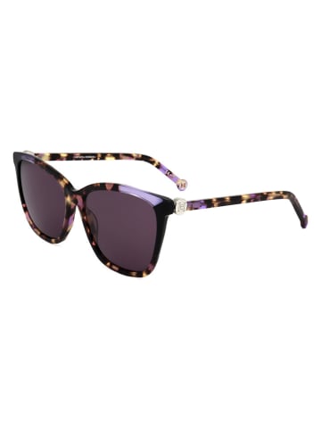 Carolina Herrera Dameszonnebril bruin/paars