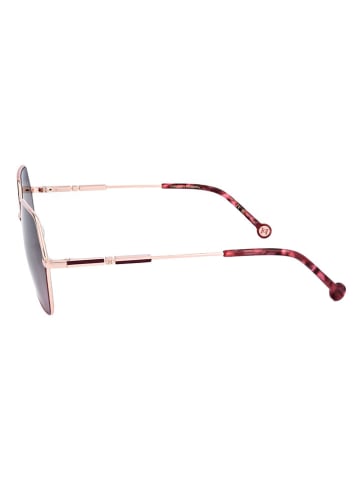 Carolina Herrera Damen-Sonnenbrille in Roségold-Rot/ Lila