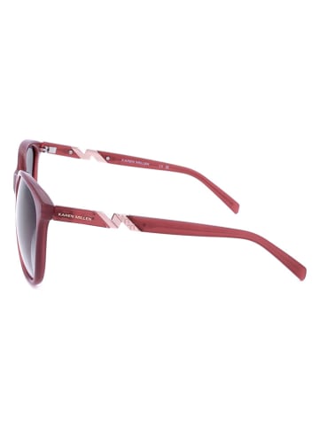 Karen Millen Damskie okulary przeciwsłoneczne w kolorze bordowo-szarym