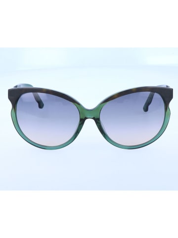 Swarovski Damskie okulary przeciwsłoneczne w kolorze zielono-niebieskim