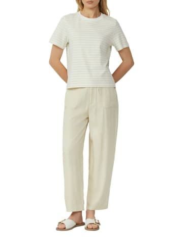 s.Oliver Shirt in Beige/ Weiß