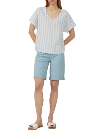 s.Oliver Shirt in Hellblau/ Weiß