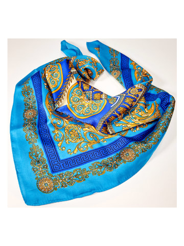 MENTHE À L'O Schal in Blau - (L)70 x (B)70 cm