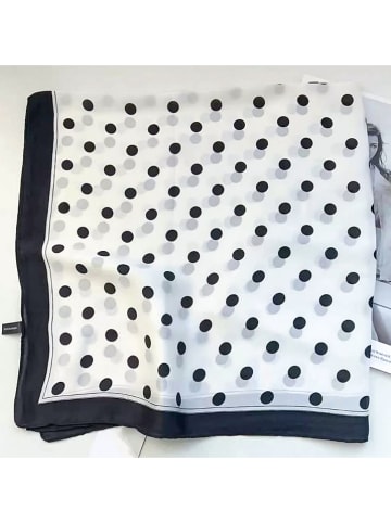 MENTHE À L'O Schal in Weiß/ Schwarz - (L)70 x (B)70 cm