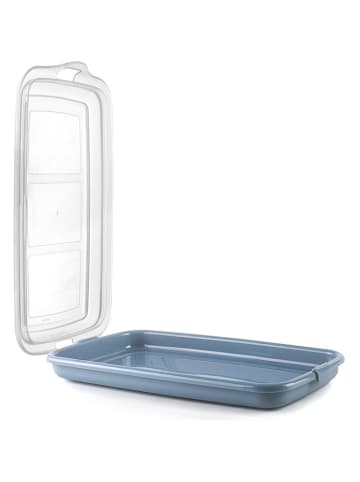 Ibili 2er-Set: Frischhaltedosen in Blau - (L)24 x (B)14 cm