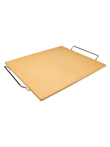 Ibili Kamień w kolorze srebrno-beżowym do pizzy - 41 x 36 cm