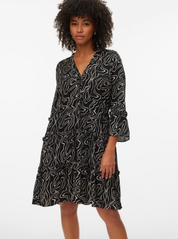 Vero Moda Jurk zwart/beige