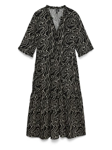 Vero Moda Sukienka w kolorze czarno-beżowym