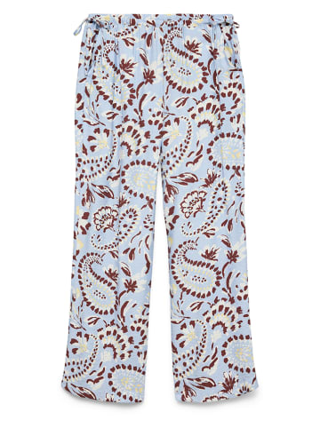 Vero Moda Broek lichtblauw/bruin