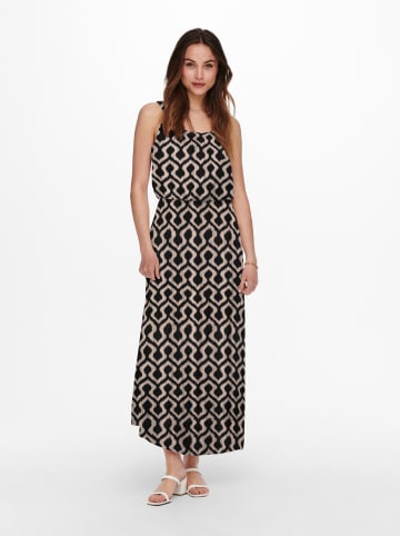 ONLY Kleid in Beige/ Schwarz