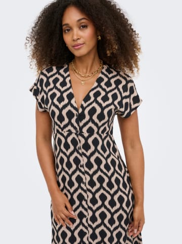 ONLY Jurk zwart/beige