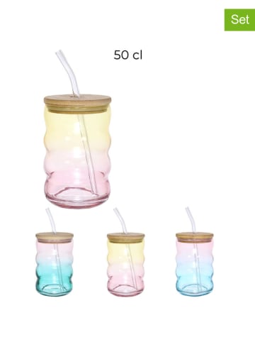 Summertime 3er-Set: Trinkgläser "Tye and Dye" - 500 ml (Überraschungsproduk)