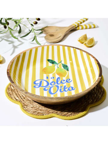 Summertime Salaterka "Dolve Vita" w kolorze żółto-brązowym - Ø 33 cm