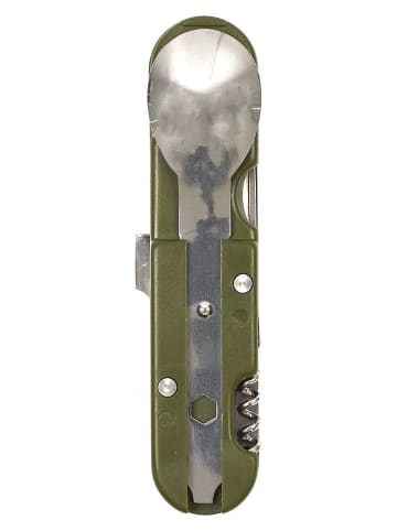 Summertime Campingbesteck in Khaki/ Silber - (B)3,5 x (H)14 cm