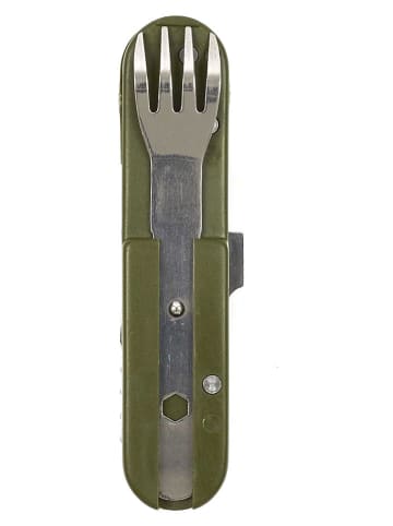 Summertime Campingbestek kaki/zilverkleurig - (B)3,5 x (H)14 cm
