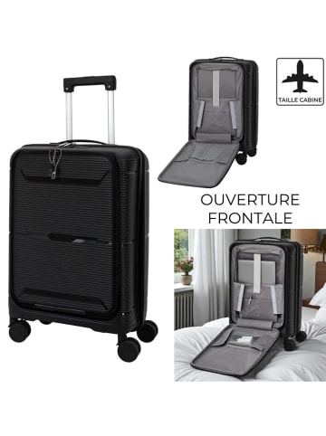 Summertime Hardcase-trolley "Sydney" zwart - (B)34 x (H)48 x (D)21 cm