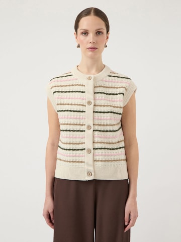 YAS Strickweste in Creme