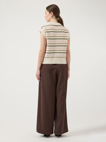YAS Strickweste in Creme