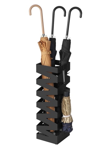 Songmics Stojak w kolorze czarnym na parasole - 15,5 x 49 x 15,5 cm